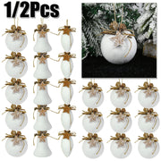 décoration noël boule flocon neige blanche rustique fil suspension hivernalintérieur