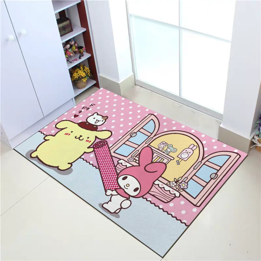 tapis antidérapant kawaii personnages doux porte sol bain moderne