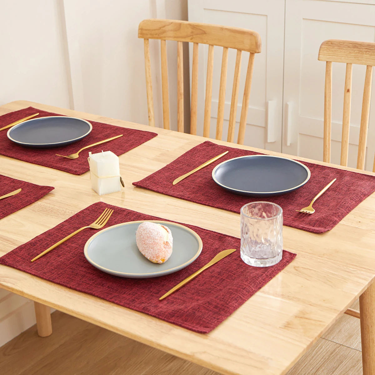 tapis table rectangle lin respectueux environnement isolation thermique facile nettoyage hygiène