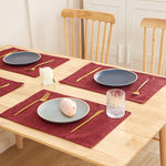 tapis table rectangle lin respectueux environnement isolation thermique facile nettoyage hygiène