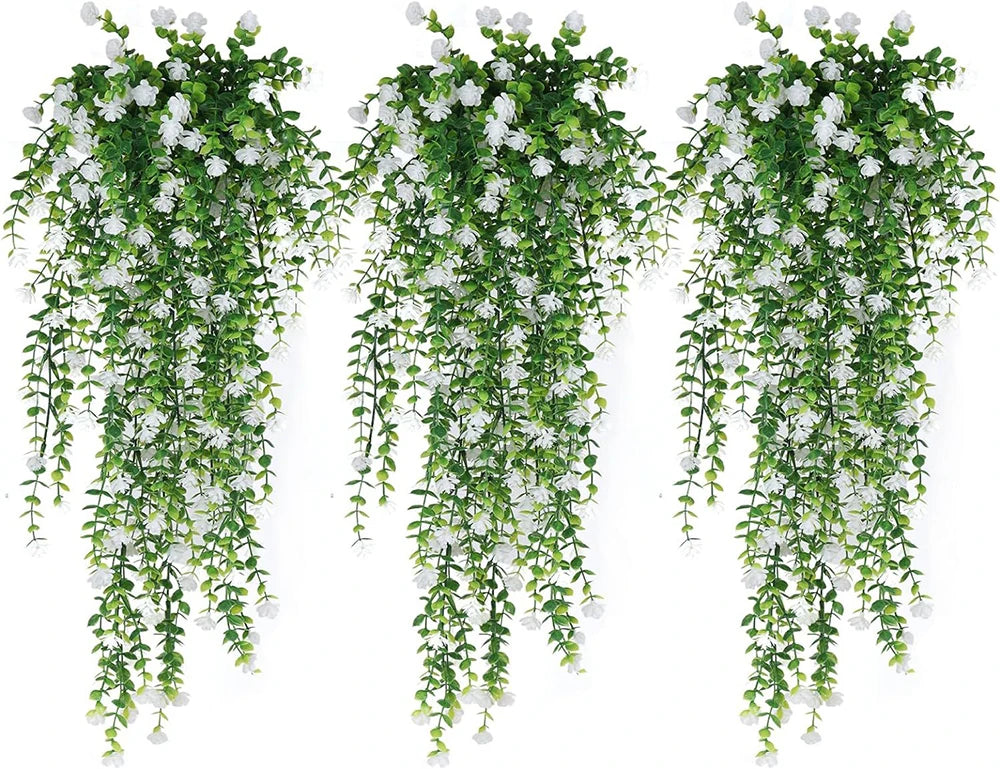 Guirlande suspendue artificielle fleurs vert rouge jaune violet blanc moderne 77cmintérieurDecoration