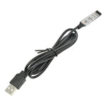 câble usb noir connecteur usb contrôleur led boutons mode vitesse lumiere série moderne