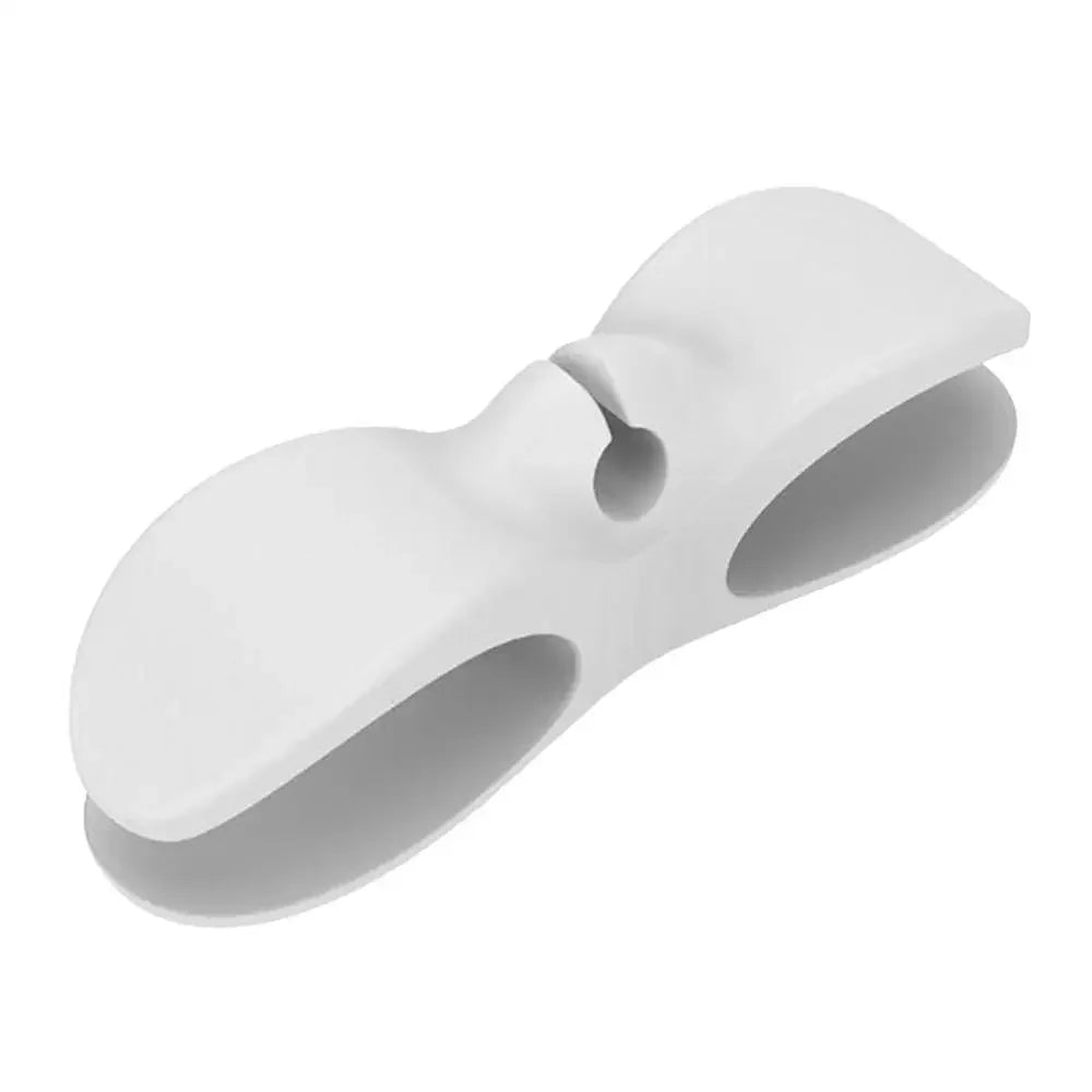bobine câble blanc adhésif mural support plat silicone moderne respectueux environnement