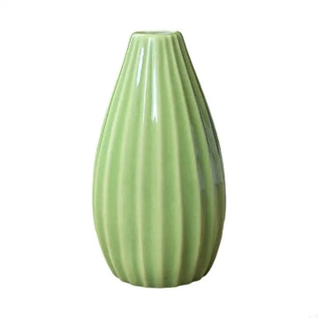 vases céramique plissés blanc vert bleu rose minimaliste décoration maison salon