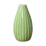 vases céramique plissés blanc vert bleu rose minimaliste décoration maison salon