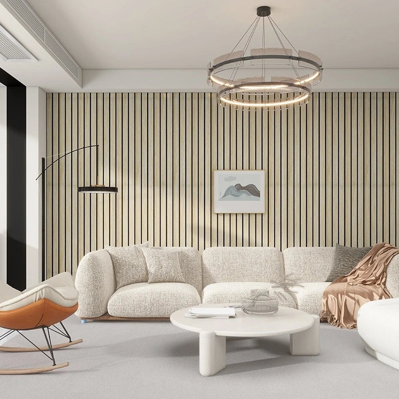 papier peint vinyle moderne rayures noires fond beige autocollant cuisine chambre salon