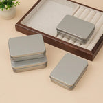 boîtes métalliques rangement bijoux gris classique portable multifonctionnel opaques emballage présentation