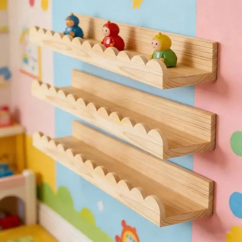 étagère murale bois clair moderne minimaliste texture naturelle finition lisse