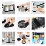 coasters silicone gris moderne antidérapants hexagonaux pack 12pcs tasses chaudes froides respectueux environnement