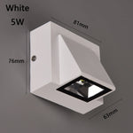 lampe murale extérieure contemporaine led aluminium étanche noir fixée mur entrée chambre coucher