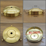 socle lampe doré lisse opaque classique fixations brasure laiton haute qualité