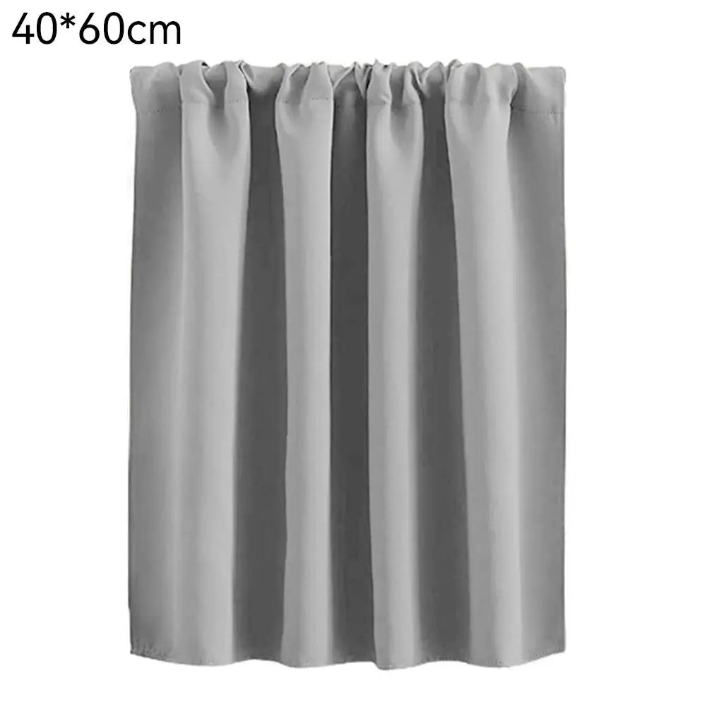 rideau blackout uni plissé moderne noir gris cuisine chambre volet tissu opaqué tringle
