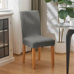 housse chaise extensible motif feuilles gris moderne salle manger salon mariage