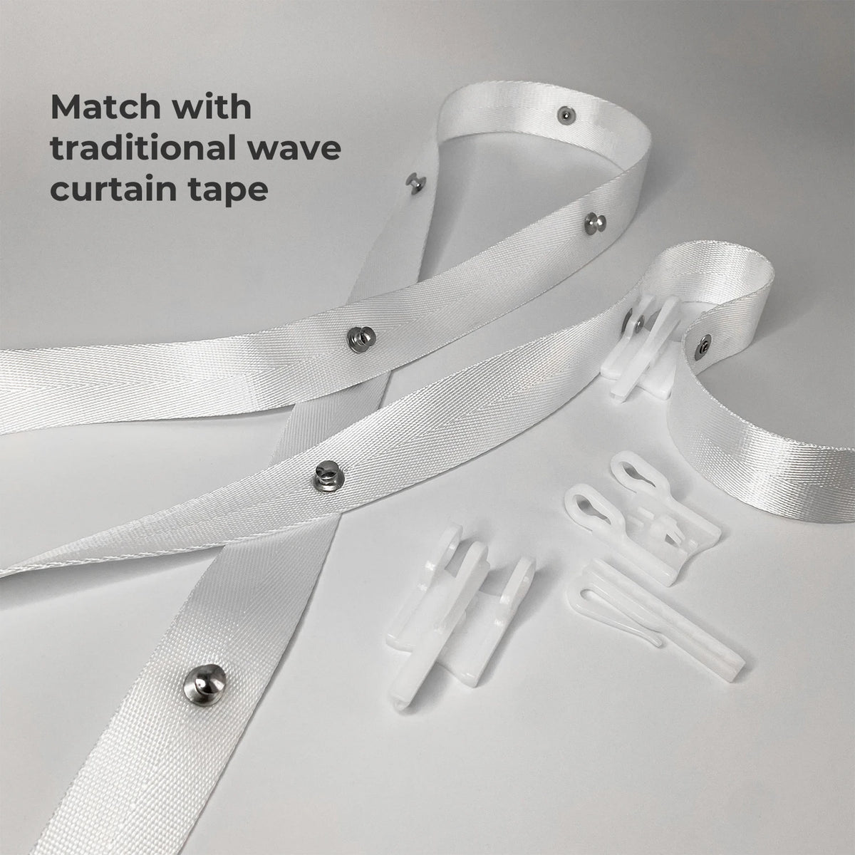 clips rideau ajustables blanc texture tissée opacité moderne clips ruban rideau