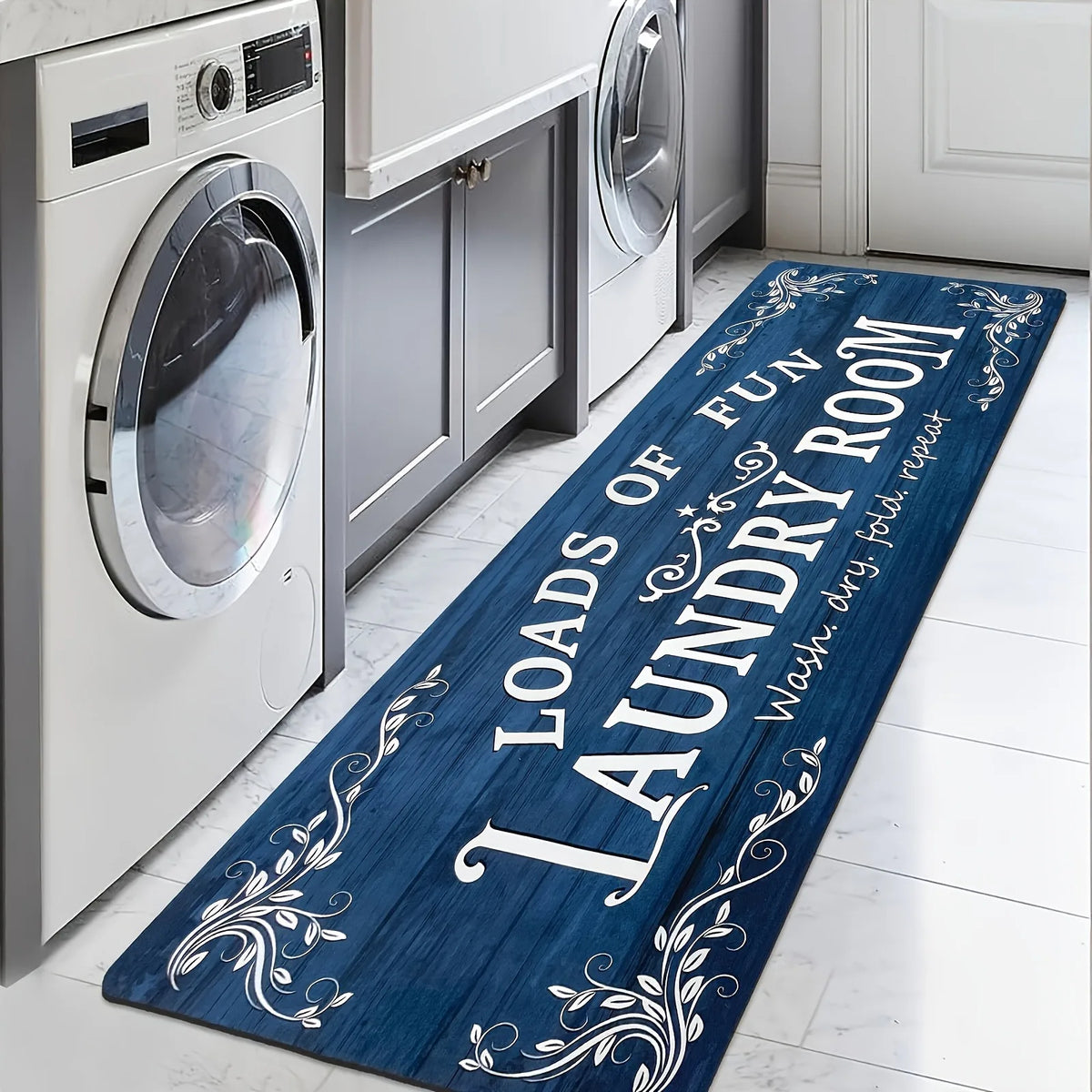 tapis sol vintage rustique motif floral texture bois couleur bleu marine gris noir