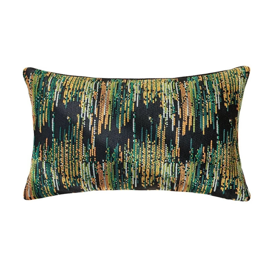 taie d'oreiller moderne colorées noir polyester rectangle sofa decorative chair bedding