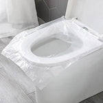 couvre siège toilette jetable transparent adhésif hygiène usage unique respectueux environnement pratique portable camping