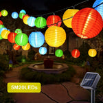 guirlande lumineuse solaire led extérieure ronde translucent moderne clips multiples couleurs festive noël mariage