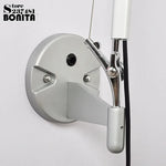 lampe murale articulée moderne bras réglable noir argenté led clip fixe chambre