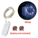 guirlande lumineuse led fil cuivre décoration fête mariage noël lampe nuit intérieur extérieur blanc