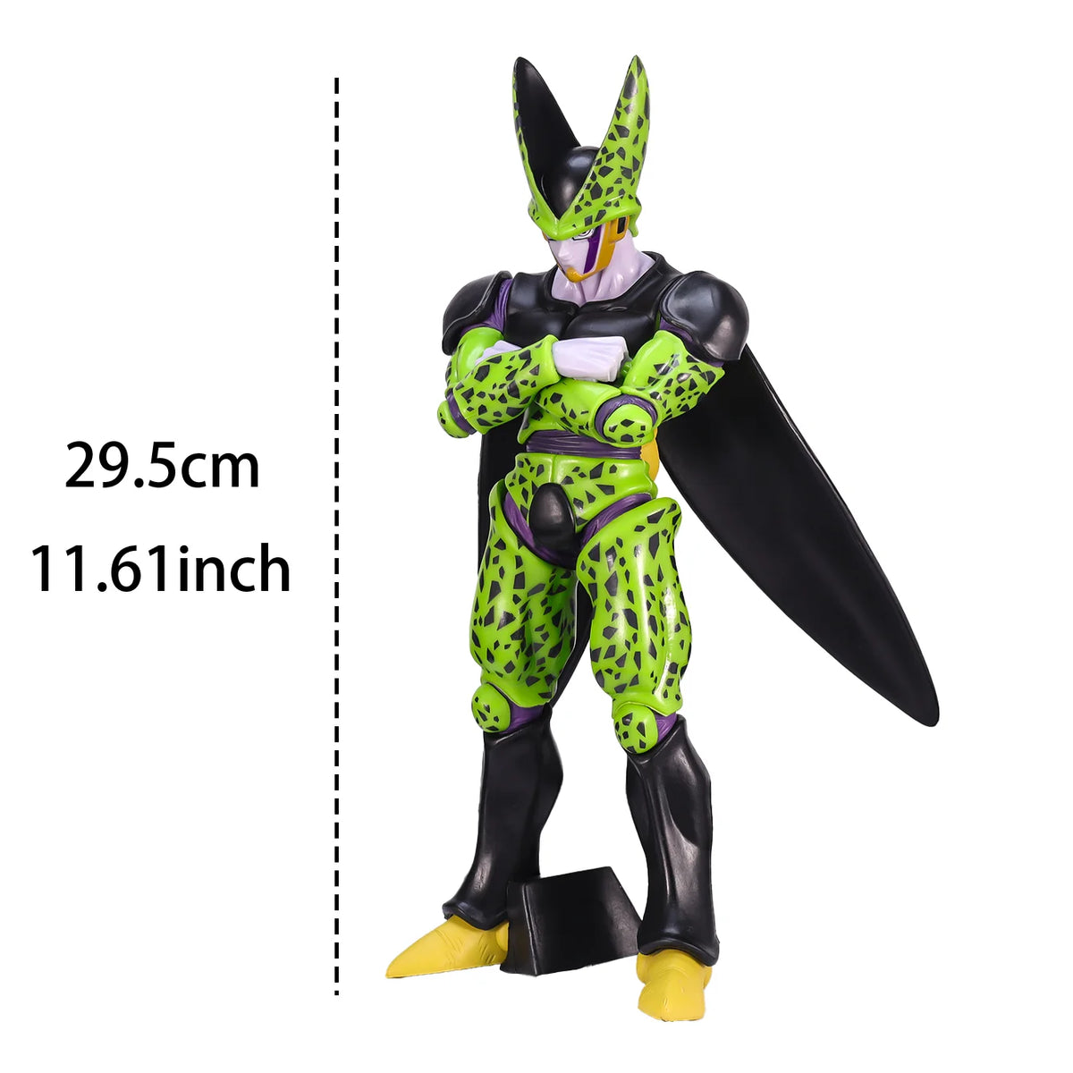 Figurine Cell Dragon Ball anime vert noir jaune collection décoration cadeau anniversaire fantastique