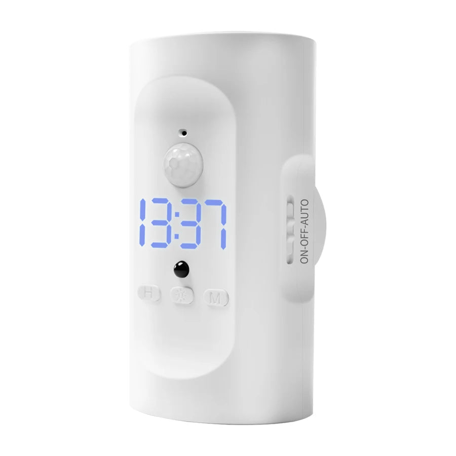 lampe murale led tactile blanc moderne affichage numérique port usb