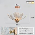 suspension lumineuse moderne transparente dorée cuivre argentée texture craquelée intérieur chambre salon