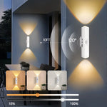 lampe murale détecteur mouvement rechargeable led moderne blanc adhésive flux lumineux élevéentrée chevet