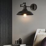 lampe murale industrielle bras pliant noir éclairage chambre coucher étude salon économique