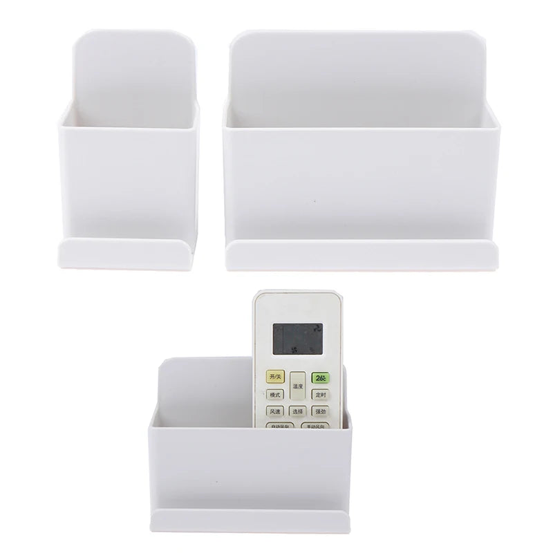 support télécommande blanc adhésif moderne minimaliste rangement télévision salle séjour