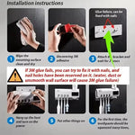 support brosse dents moderne adhésif rechargeable led tube dentifrice minimaliste