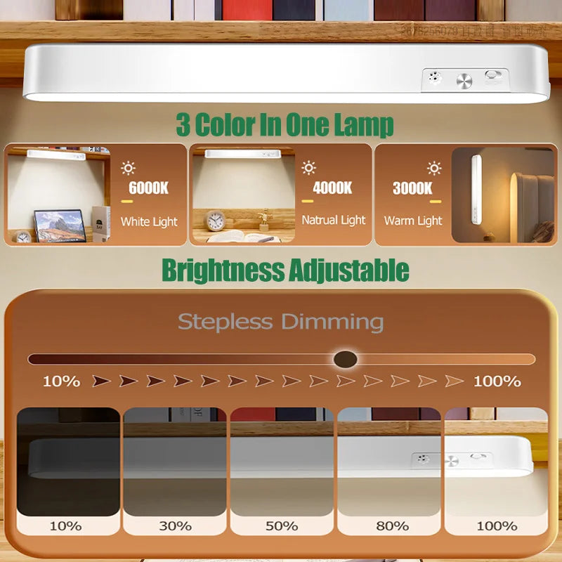 lampe led rectangle blanc texture grille hexagonale moderne sans fil rechargeable tactile 30cm longueur