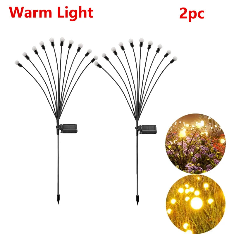 guirlande lumineuse solaire blanc boules rondes moderne extérieur jardin decoration lumière