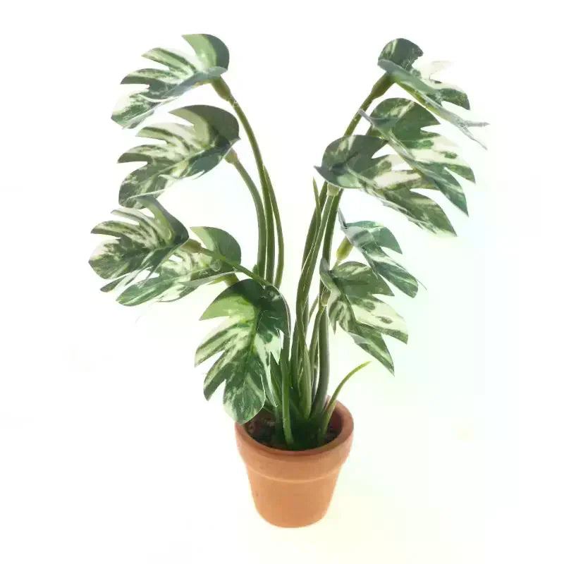 plantes artificielles vertes pot terre cuite décoration maison tropicalintérieur decoration jardin