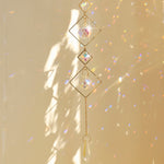 décoration murale suncatcher or multicolore fleur lotus artisanal bohèmeextérieur chambre jardin