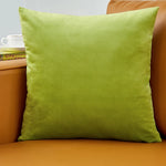 housses coussins velours modernes 40x40cm bleu vert rose gris décor salon voiture