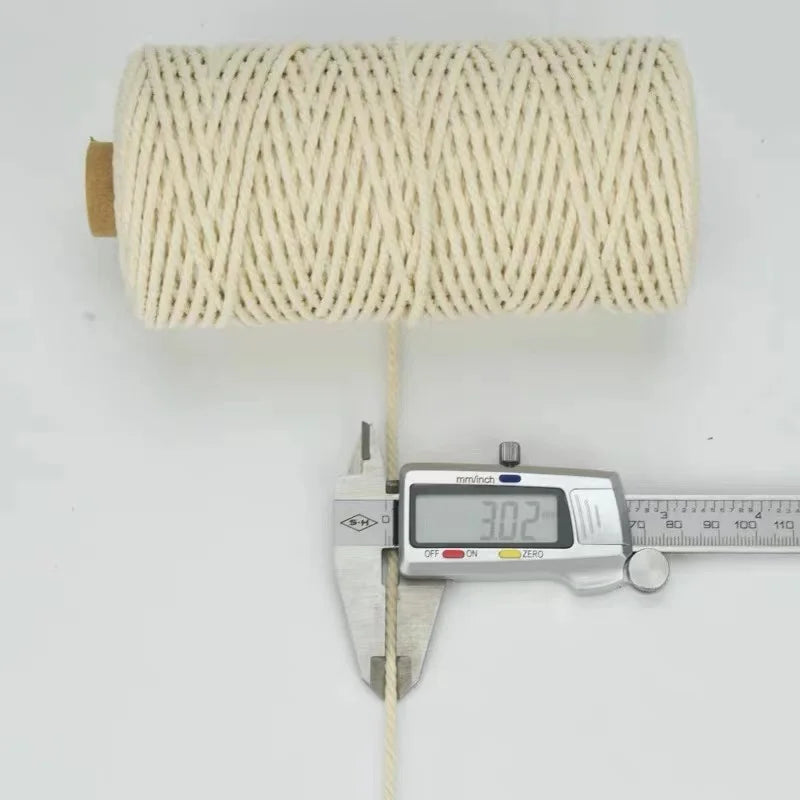 corde macramé coton torsadé mm décoration artisanale rustique fait main textile maison