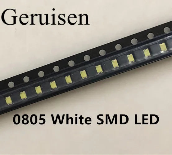 diodes led smd 0805 blanc tension 3v super lumineuses électronique 20ma surface mount 2.0x1.2x0.8mm