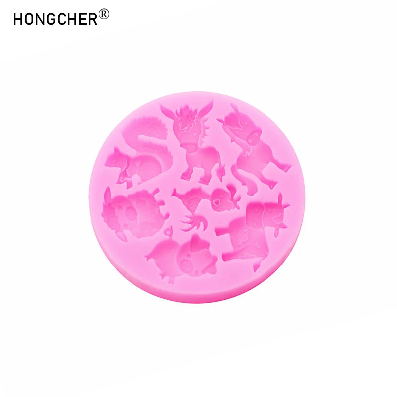 moule gâteau silicone animaux rose décoration cake chocolat cookies modernes enfants
