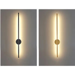 lampes murales modernes led minimalistes noires fixation murale golden 40cm 55cm