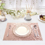 Lot de 4 sets de table pailletés pour mariage