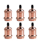 supports ampoule e26 e27 or cuivre noir argent moderne industriels lisses occlusifs eyelets pack