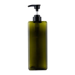 flacons savon liquide pompe contemporains blanc orange bleu gris opaques salle bain