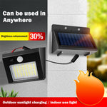 lumière solaire extérieure led moderne noire ip65 autoinstallation 32led 48led jardin