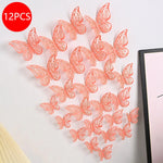 décoration gâteau papillons ornements floraux adhésifs or argent bleu rouge rose vàng trắng