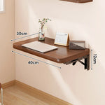 tablette murale bois marron foncée facile moderne cuisine chambre coucher multifonctionnelle pliante droite