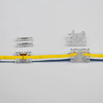 connecteurs électriques transparents clips câbles 12v 24v led bande fixations modernes fonctionnels