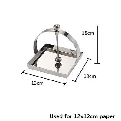 porte serviettes table cuisine métal doré argent moderne élégant distributeur mouchoirs papier décor maison
