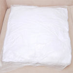 coussin carré blanc texture lisse moderne 45x45cm amovible lavable santé