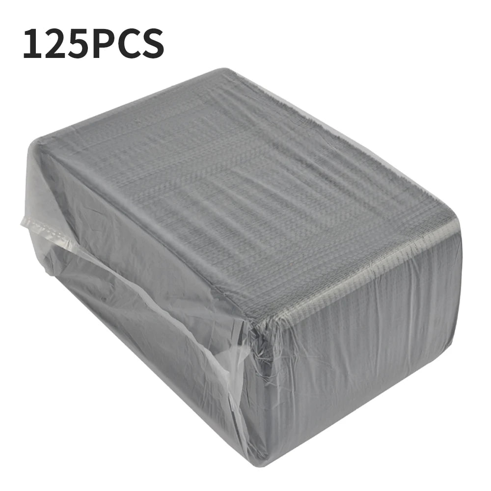 serviettes jetables rose violet blanc rayées modernes manucure outils scies taille grande